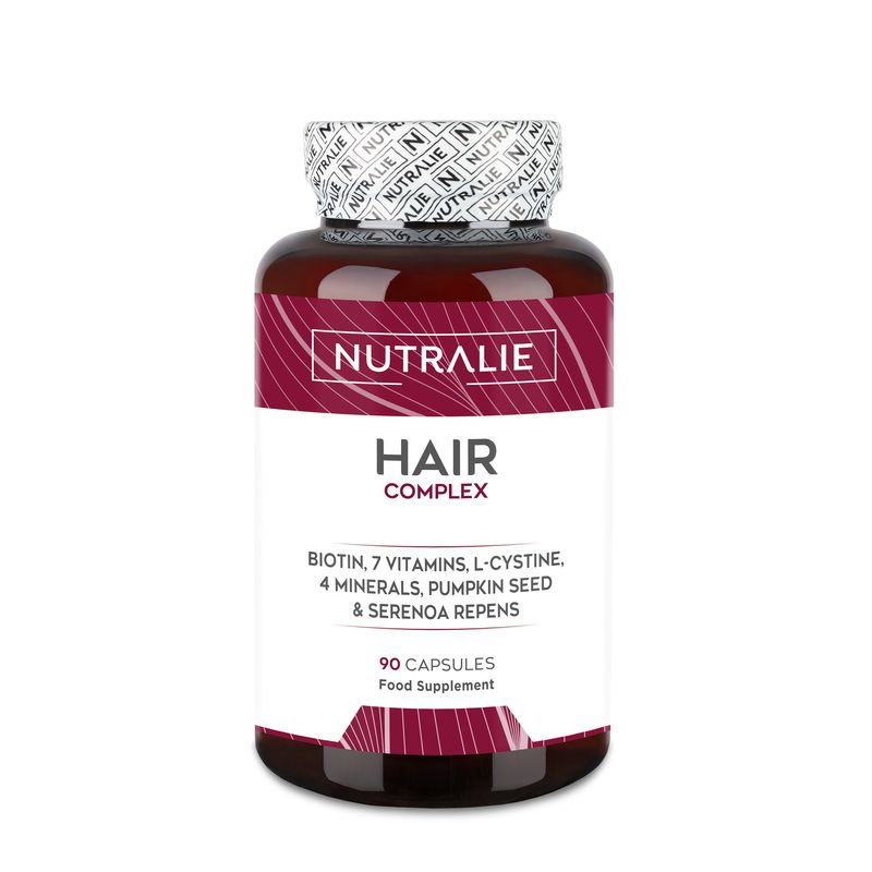 Nutralie Hair Complex + Biotina Vitaminas Para El Cabello , 90 cápsulas