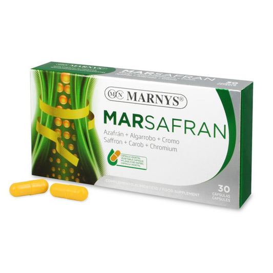 Marnys Marsafran Azafran + Algarrobo + Cromo , 30 cápsulas
