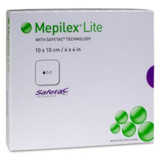 Mepilex Lite Apósito 10X10 cm, 3 unidades