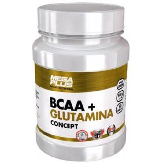 Mega Plus Bcaa+Glutamina Concept Piña 500Gr. 