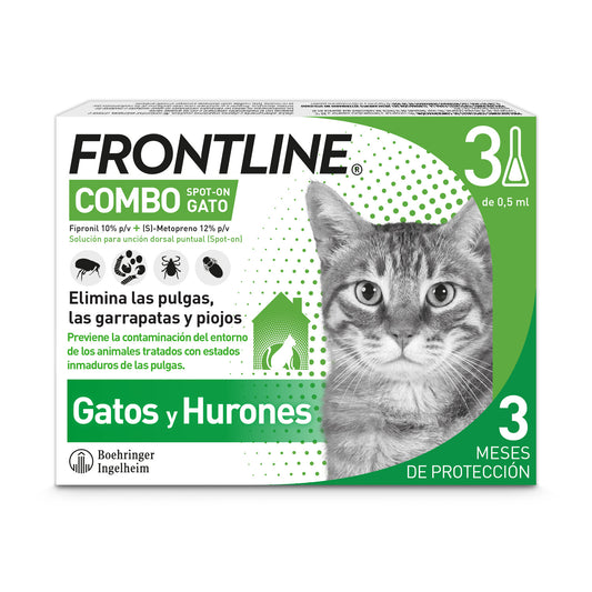 Frontline Combo Gatos y Hurones 3 Pipetas x 0,5 ml
