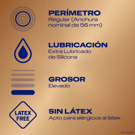 Durex Preservativos Real Feel, Sensación Piel Con Piel, Sin Látex, 3 Condones