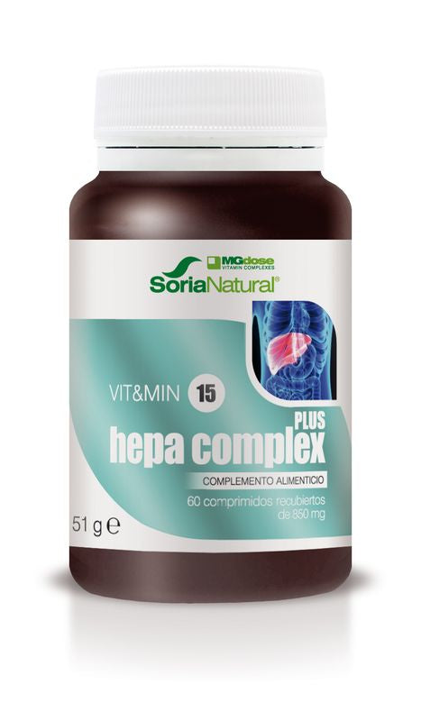 Mgdose Vit & Min 15 Hepa Complex Plus 850 Mg, 60 Comprimidos      