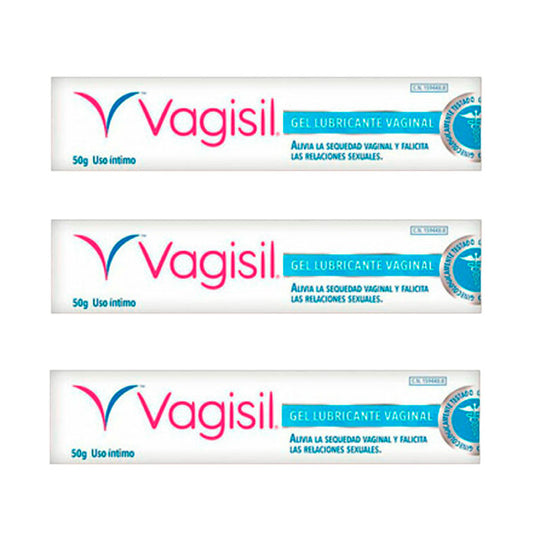 Pack 3 Vagisil Gel Lubricante Vaginal, 50gr