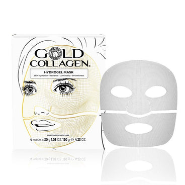 Minerva Gold Collagen Hydrogel Mask, 4 Mascarillas