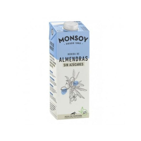 Monsoy Bebida Vegetal De Almendras 1Lt 6Uds. Bio S/A 