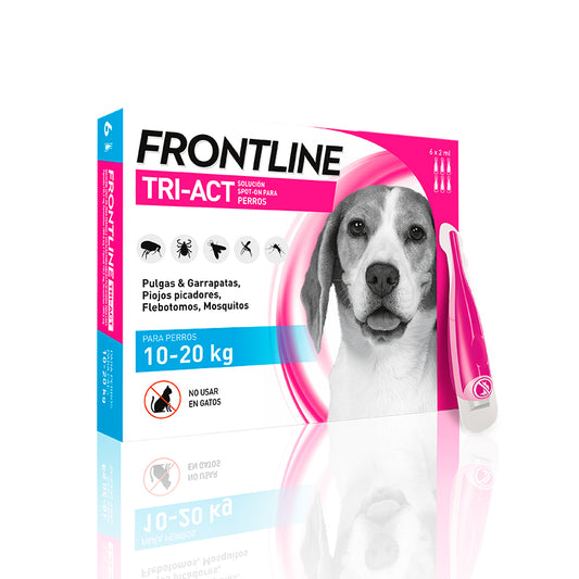 Frontline Tri-Act 10-20Kg, 6 Pipetas
