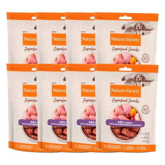 Nature'S Variety Canine Adult Snack Pavo, 8 x 85 g, snack para perros