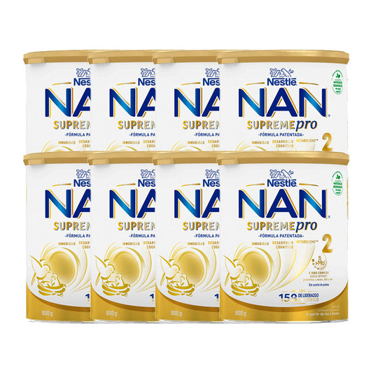 Pack 8 X Nestlé Nan Supreme Pro 2, 800 gr