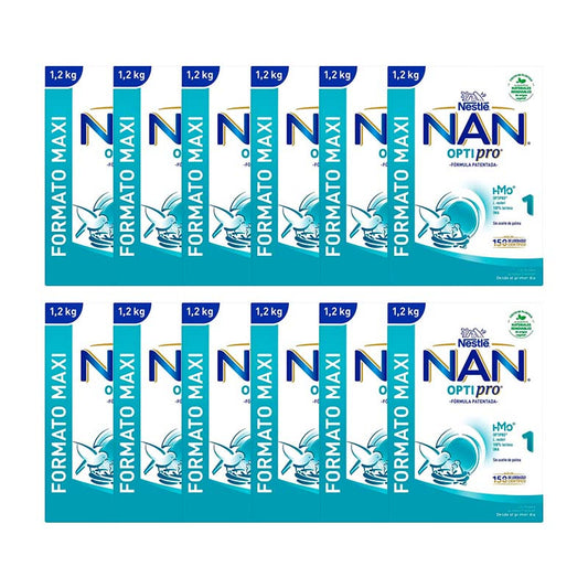 Pack 12 X Nestle Nan Optipro 1 1.2 Kg