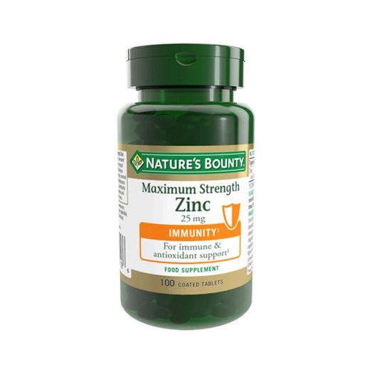 Nature'S Bounty Zinc Máxima Potencia 25 mg - 100 comprimidos Recubiertos