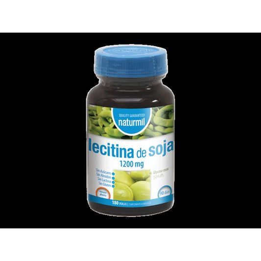 Naturmil Lecitina De Soja , 180 perlas de 1200 mg