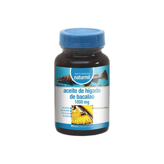 Naturmil Aceite Higado De Bacalao , 45 perlas de 1000 mg