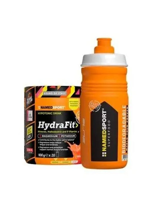 Named Sport Vitaminas Y Minerales Hydrafit + Sportbottle Hydra2Pro 2020 , 1 bote de 400 gr 