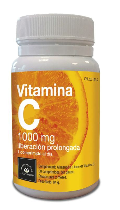 El Naturalista Vitamina C - 1.000 Mg, Liberación Prolongada , 60 Comprimidos 
