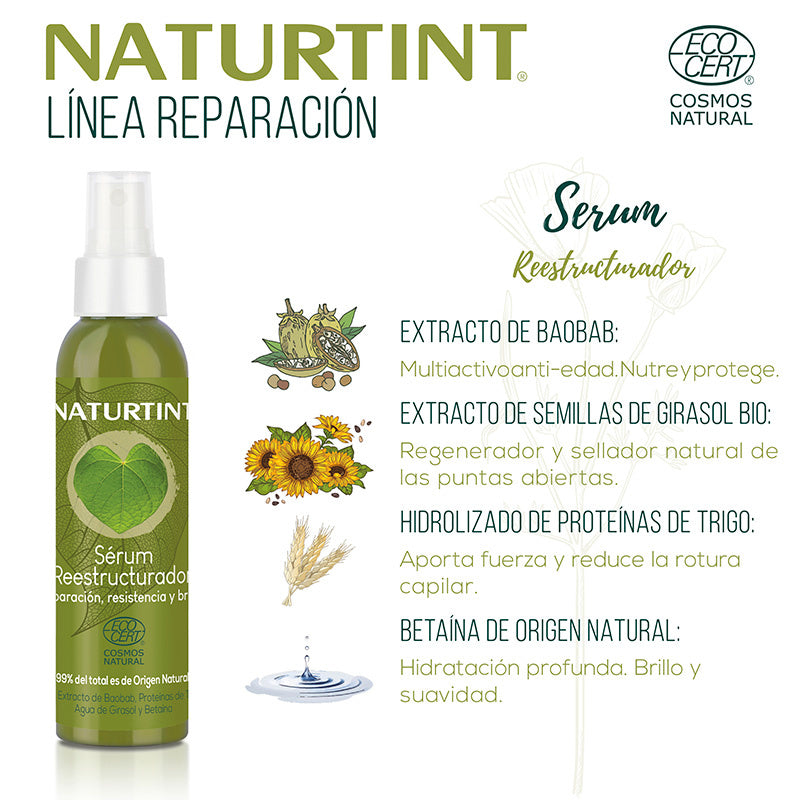 Naturtint Serum Reestructurador Para Cabellos Dañados, 125 ml