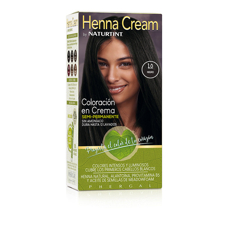 Naturtinttinte Semipermanente Henna Cream 1.0 - Negro, 110 ml