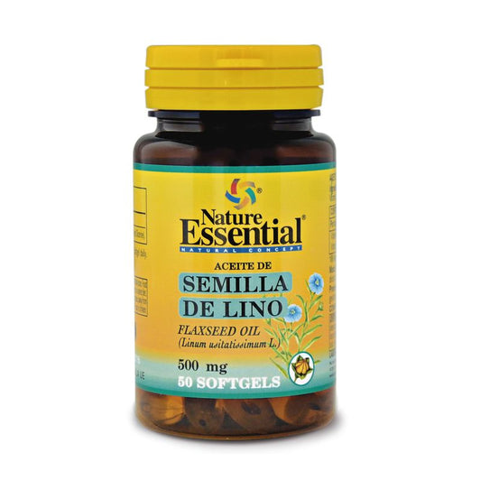Nature Essential Aceite De Semilla De Lino , 50 perlas