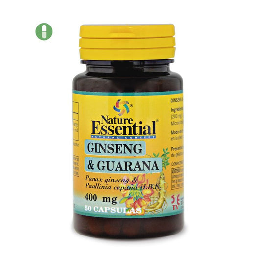 Nature Essential Ginseng & Guarana  , 50 cápsulas