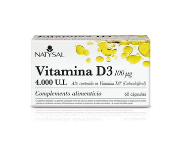 Natysal Vitamina D3, 60 Cápsulas      