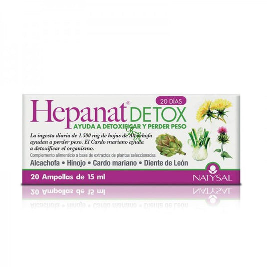 Natysal Hepanat Detox , 20 ampollas