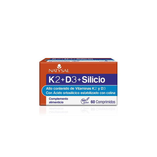 Natysal Vitamina K2+D3+Silicio , 60 comprimidos