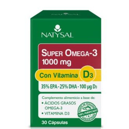 Natysal Super Omega 3 1000Mg Con Vitamina D3 30Cap. 