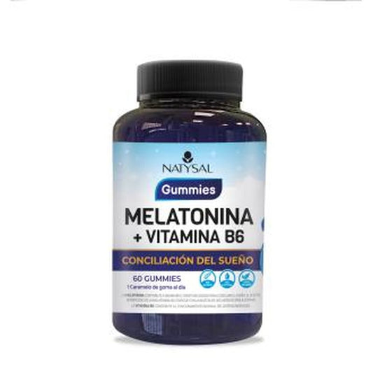 Natysal Melatonina+Vitamina B6 60Gummies. 