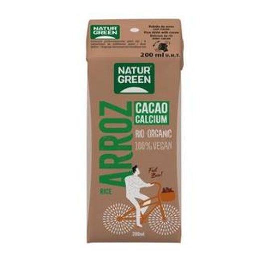 Naturgreen Bebida Vegetal De Arroz Con Choco-Calcio Mini 200M 