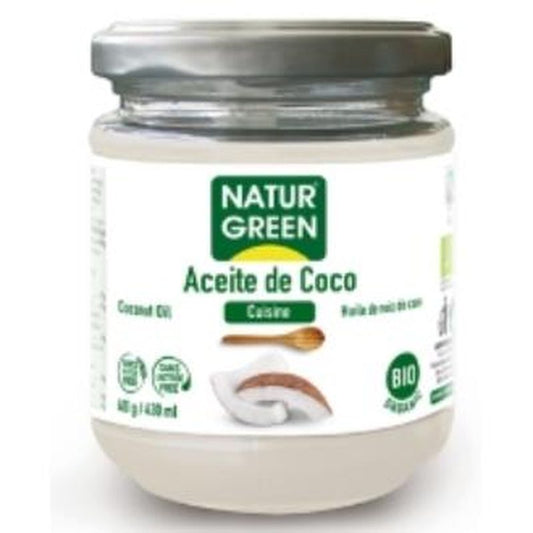 Naturgreen Aceite De Coco Cuisine Desodorizado 400Gr. Bio 