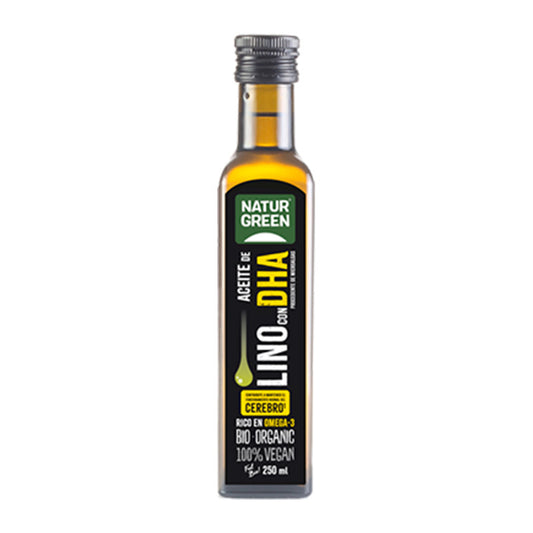 NaturGreen Aceite de Lino Dha Bio, 250 ml