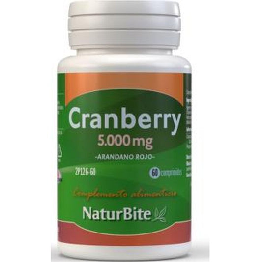 Naturbite Cranberry Arandano Rojo 5000Mg. 60 Comprimidos