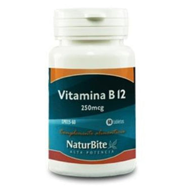 Naturbite Vitamina B12 250Mcg. 60 Comprimidos