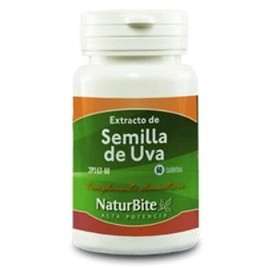 Naturbite Extracto De Semilla De Uva 50Mg. 60 Comprimidos