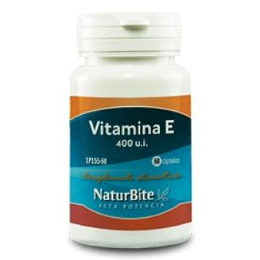 Naturbite Vitamina E 400Ui Natural 60 Cápsulas