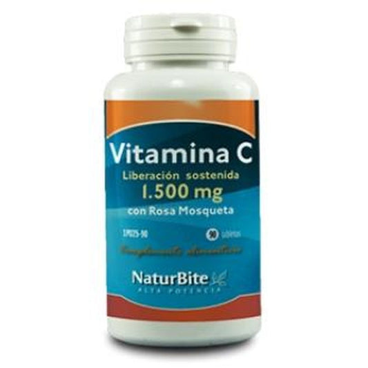 Naturbite Vitamina C 1500Mg. Con Rosa Mosqueta Lib.S 90 Comprimidos