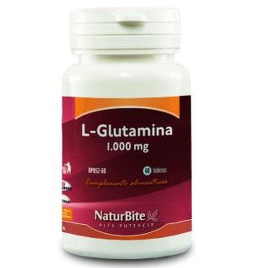 Naturbite L-Glutamina 1000Mg. 60 Comprimidos