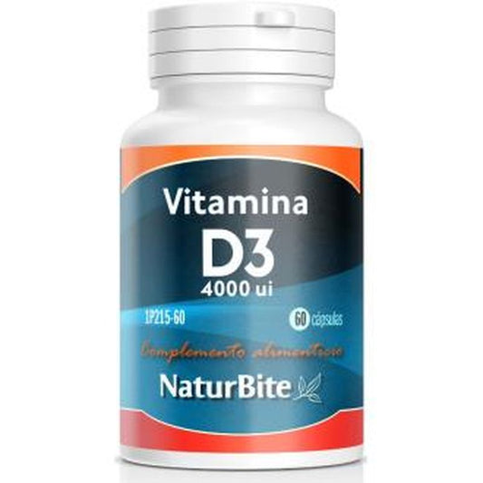 Naturbite Vitamina D3 4000Ui 60 Cápsulas