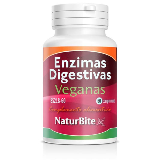 Naturbite Enzimas Digestivas Veganas , 60 comprimidos