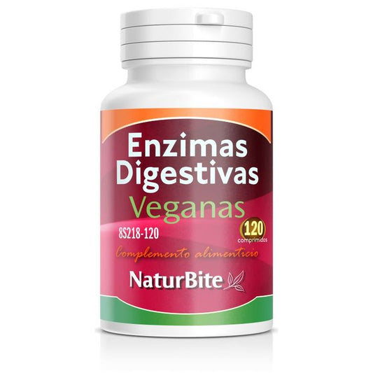 Naturbite Enzimas Digestivas Veganas , 120 comprimidos