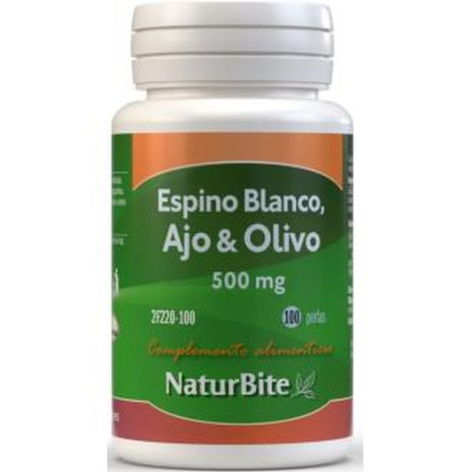 Naturbite Espino Blanco + Ajo + Olivo 100Perlas