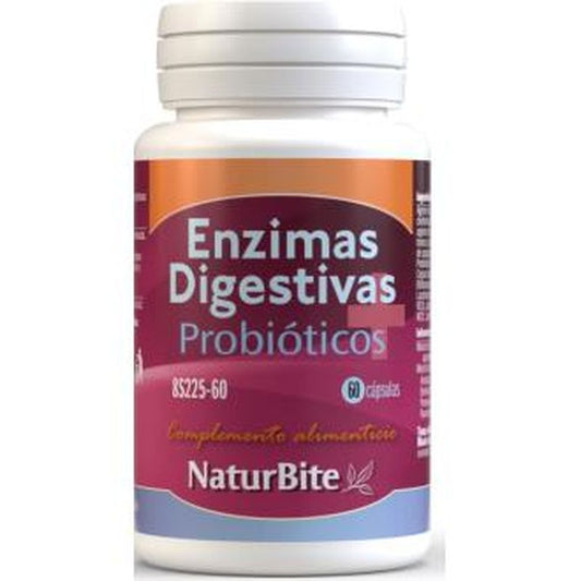 Naturbite Enzimas Digestivas+Probioticos 60 Cápsulas