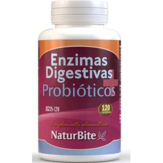 Naturbite Enzimas Digestivas+Probioticos 120 Cápsulas