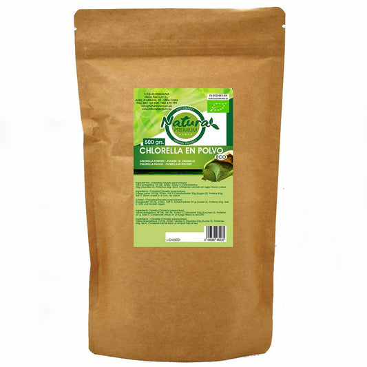 Natura Premium Chlorella En Polvo Bio , 500 gr