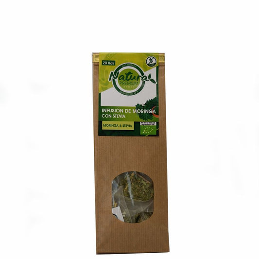 Natura Premium Infusion Moringa Con Stevia  Bio , 20 unidades