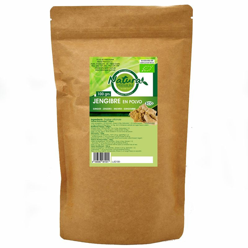 Natura Premium Jengibre Polvo Bio , 100 gr