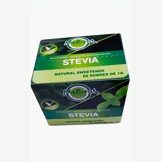 Natura Premium Stevia Monodosis Sachets , 60 unidades