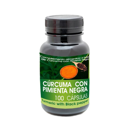 Natura Premium Capsulas Curcuma Con Pimienta Negra  , 100 unidades