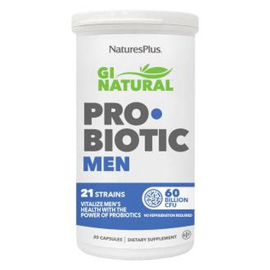 Natures Plus Gi Natural Probiotic Men 30Cap. 