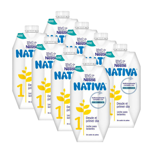 Pack 8 X Nestlé Nativa 1 Líquida, 500ml